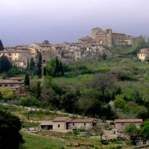 Panzano village in Italy