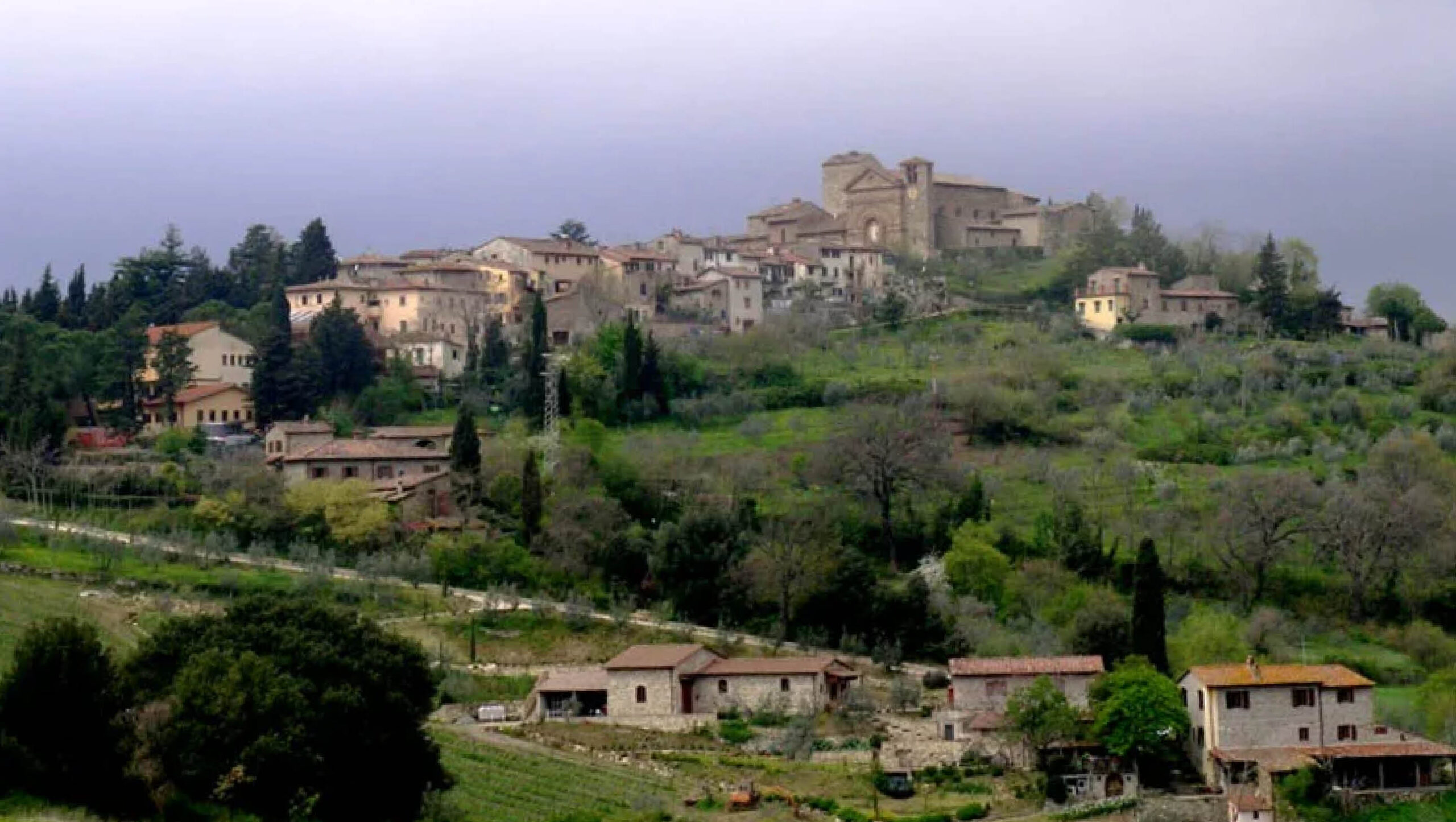 Panzano village in Italy