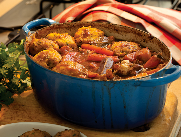 Vegetable and lamb casserole