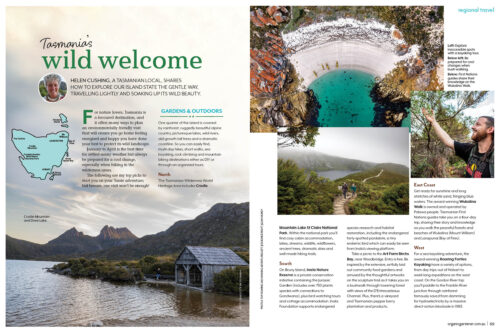 Travel in Tasmania feature from OG 163