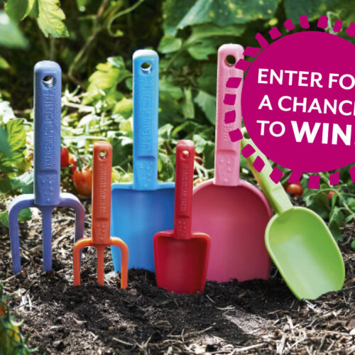 Garden tools made from recycled plastic