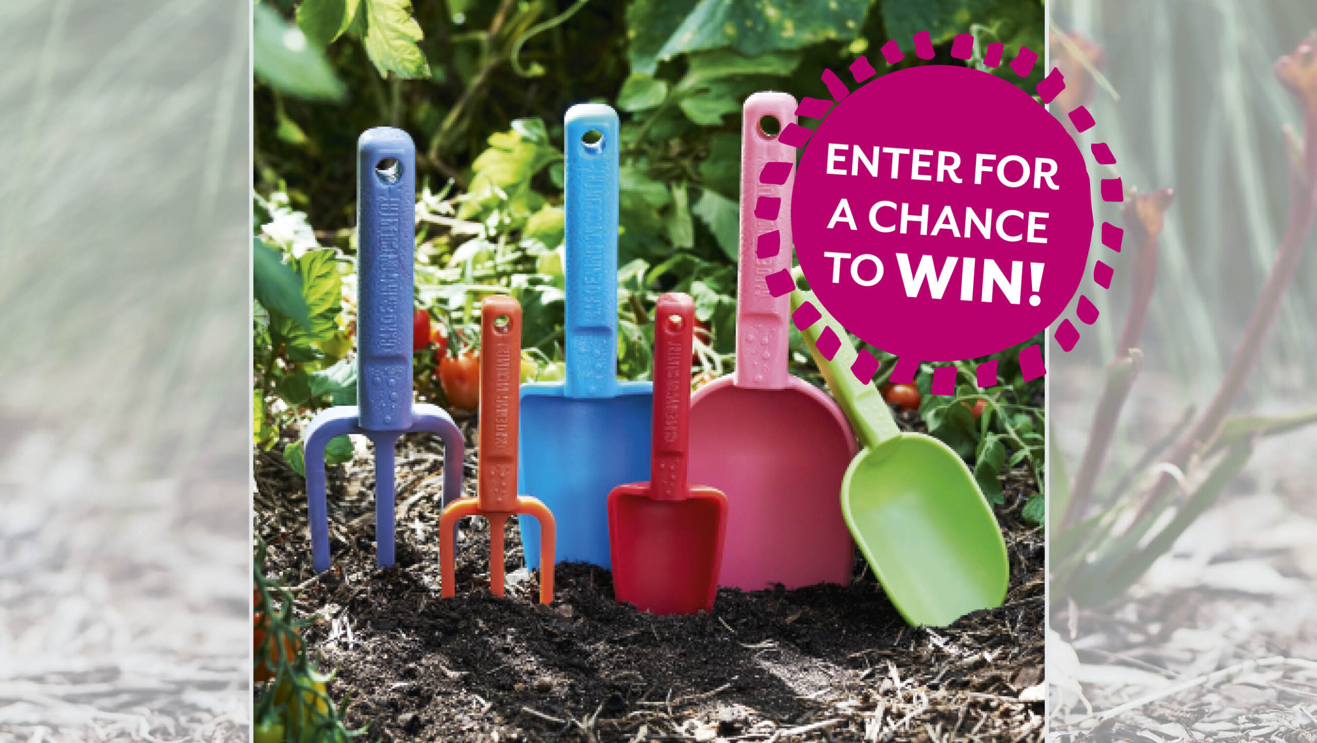 Garden tools made from recycled plastic