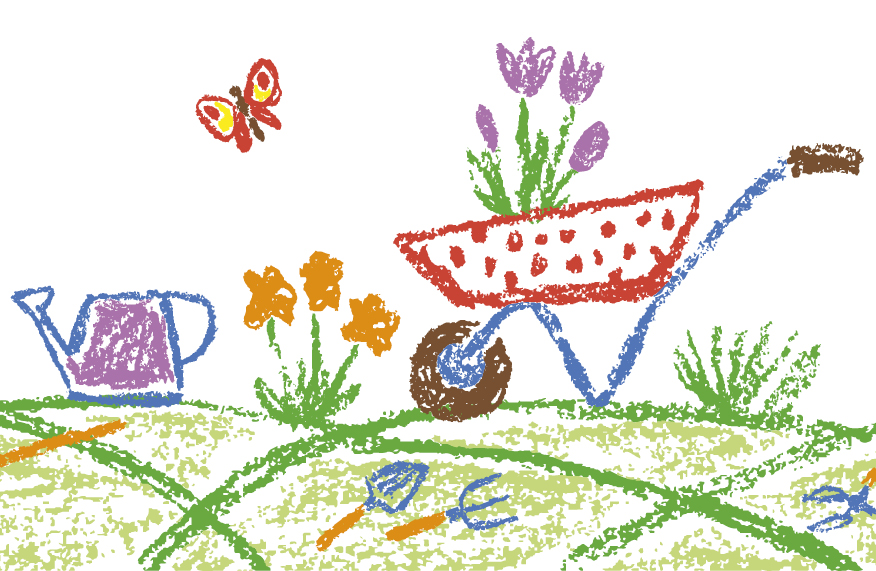Kids in the garden