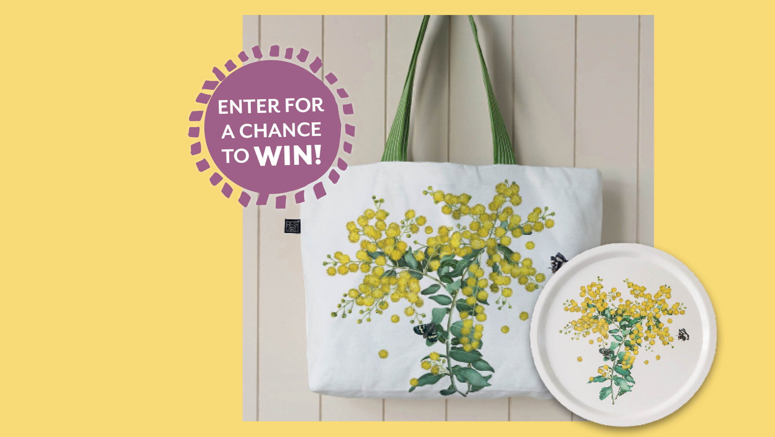Canvas tote and round tray from Bell Art